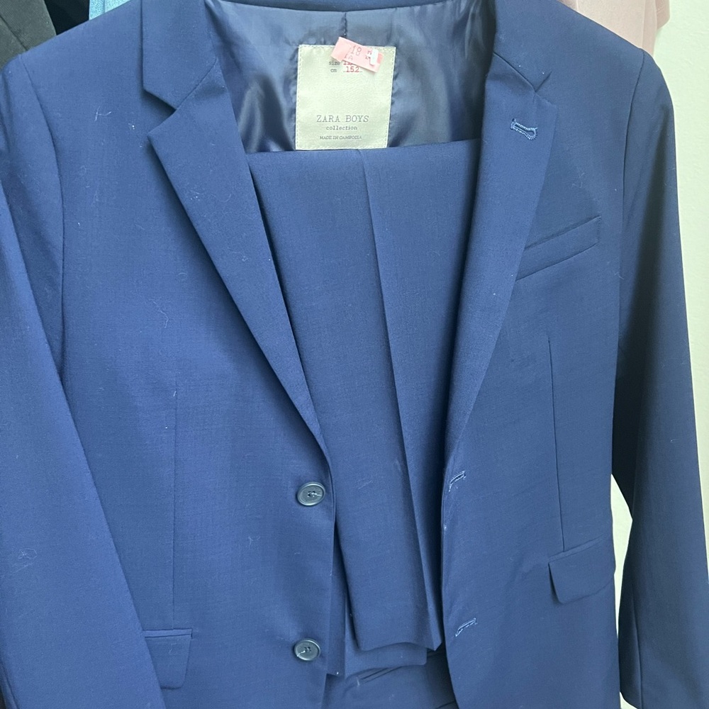 Zara Boys Collection Blue Suit